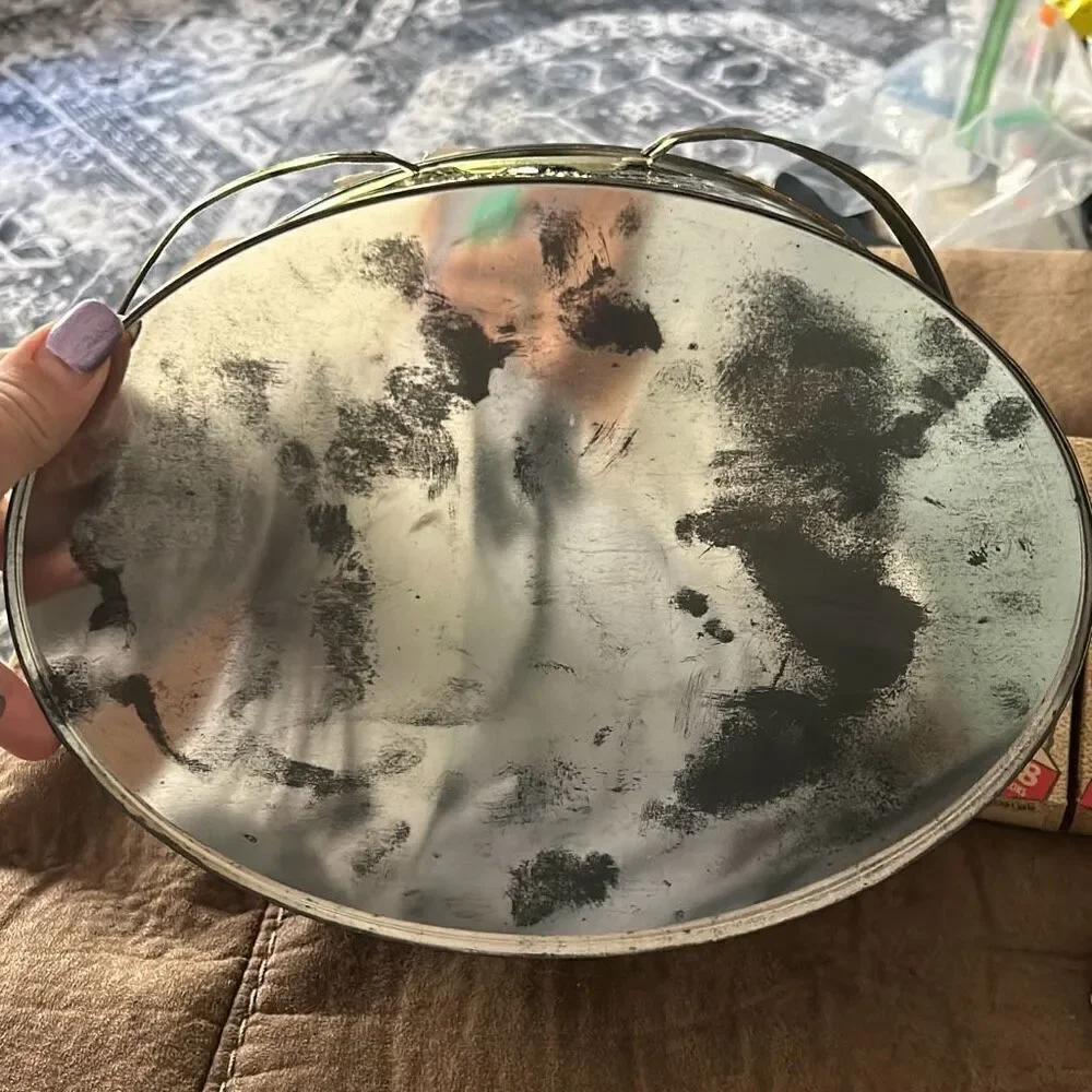 Vintage 1940s–1950s Eagle Motif Decorative Snare Drum w/ Tri-Chem Spark-L-On Kit